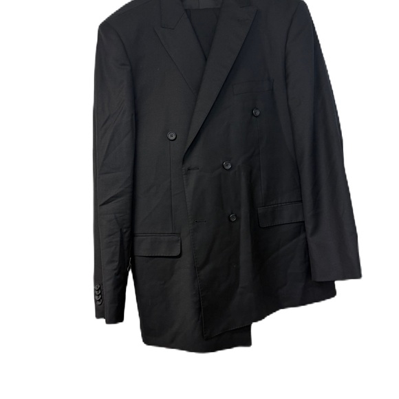 Classic Mens Black Suit Jacket & Pants - Picture 1 of 3